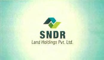 Trade Marks Journal No: 1808, 31/07/2017 Class 37 2962535 13/05/2015 SNDR LAND HOLDINGS PVT. LTD trading as ;SNDR LAND HOLDINGS PVT.