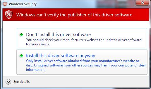 8. If a windows security window pops up, click Install this driver software anyway. 9.