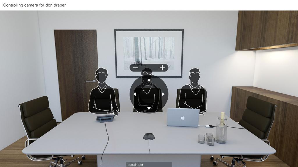 If the far end (those you are in a meeting with) have such a system, you may be able to control their camera during the call.