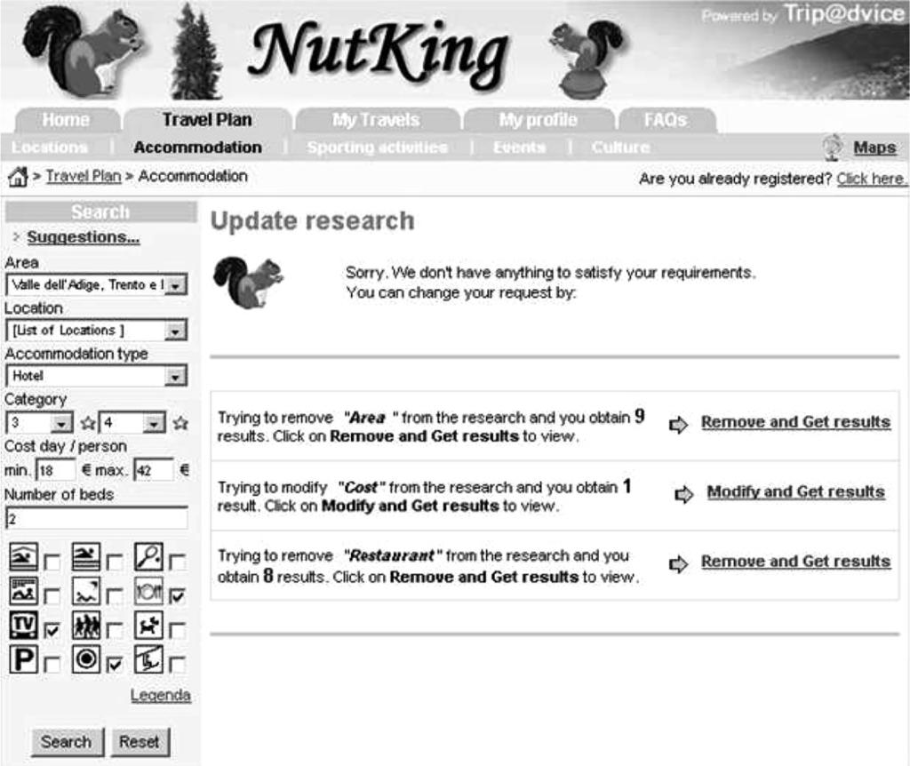 Cooperative Query Rewriting 923 FIGURE 10 NutKing graphical user interface for query