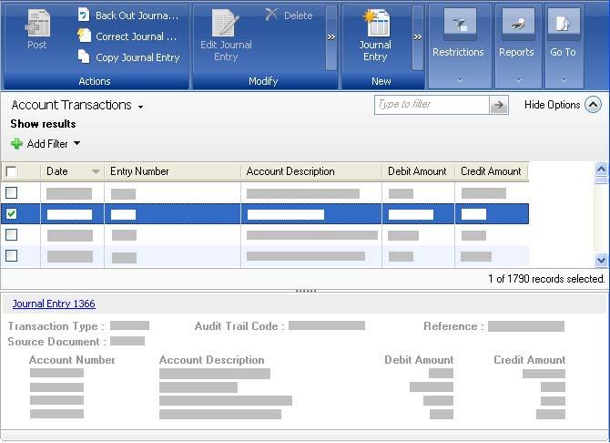 Chapter 4: Lists Use lists to perform actions against one or multiple records. Lists are displayed in the content pane of the Microsoft Dynamics GP application window.