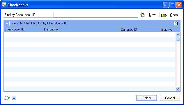 CHAPTER 6 MICROSOFT DYNAMICS GP WINDOWS Lookup windows In lookup windows, you ll look up and choose from existing information to enter in another window.