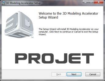 2 INSTALLATION INSTALLING 3D MODELING ACCELERATOR Installation of 3D Modeling Accelerator 5.11.8920 1.
