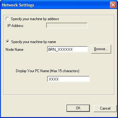 6. Brother PC-FAX Software (Not available for DCP models) Configuring the Network PC-FAX Receiving Settings 6 If you wish to change the network PC-FAX Receive settings that you specified during the