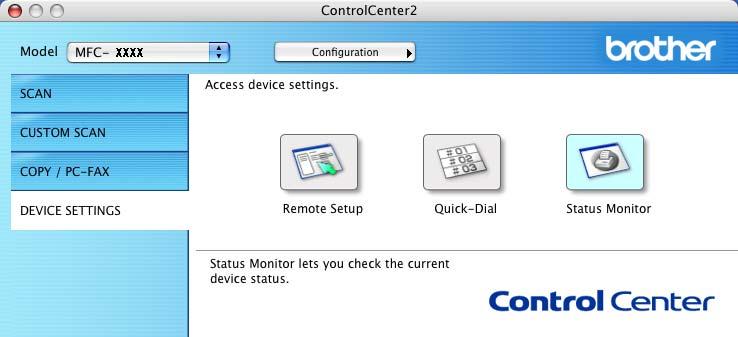 window in the Remote Setup Program, so you can easily register or change the dial numbers on your Macintosh.