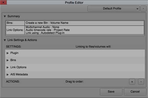 Creating Dynamic Media Folders 6. Select Link Settings options as described in the following table.