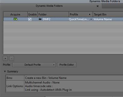 Starting and Stopping Avid Background Services n 15. Click the green icon in the Acquire column.