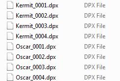 Linking to DPX Files The Open dialog box opens. 5. Navigate to the folder that contains your DPX files. Note the following when selecting files.