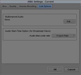 Linking with Multichannel Audio 4. Click Edit.