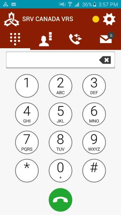 2 CALL SCREEN ON IOS DEVICES Settings Number to dial