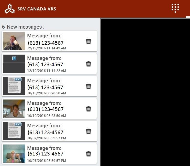 If you have video mails waiting, you will see it on the envelope in the navigation pane.