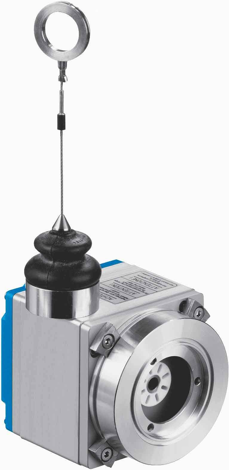 Accessories wire draw mechanism MRA-F up to 0 m Linear path measurement using a wire draw mechanism Easy mounting of the encoder High-precision measurement drum Extremely stable spring return Highly