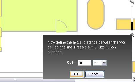 Then the help message would prompt the user to enter the actual distance for the reference distance you define at the last step.