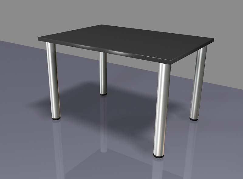 Square table Black, 80cm x 80cm x h 74cm 12