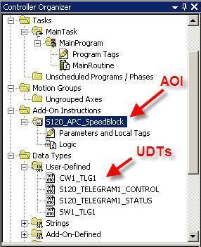 7 Using AOIs in a New Application 4. The Project should now show the imported Instruction.