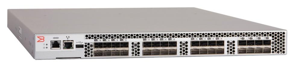 CEE/FCoE Switch Model Brocade 8000 Switch FC Port DCB Port FC Port FC Switch FCoE Enhanced Ethernet Switch DCB Port FC Port DCB Port FC Port DCB Port FC Switch is the FCoE/FC forwarding entity Has
