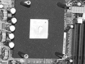 Applying thermal paste on the CPU Step 1 Step
