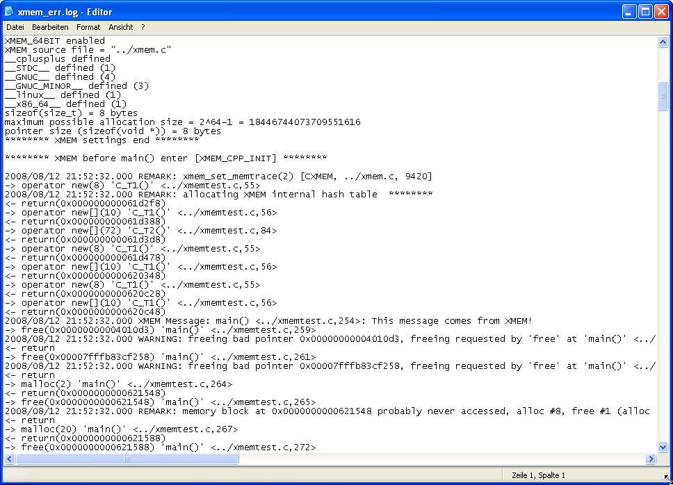 stack info) Figure: Error log file