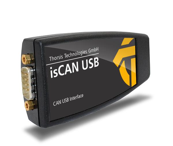 1 iscan USB The CAN dongle iscan USB with the universal USB interface grants a fast access to any CAN/CANopen based network. The iscan USB interface standard type supports the CAN specification 2.