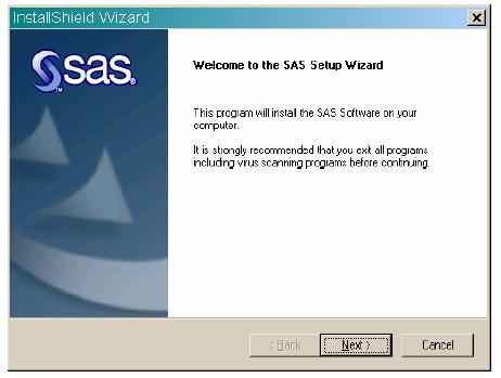 5. After System Requirements Wizard completes, you will get back to the SAS Software