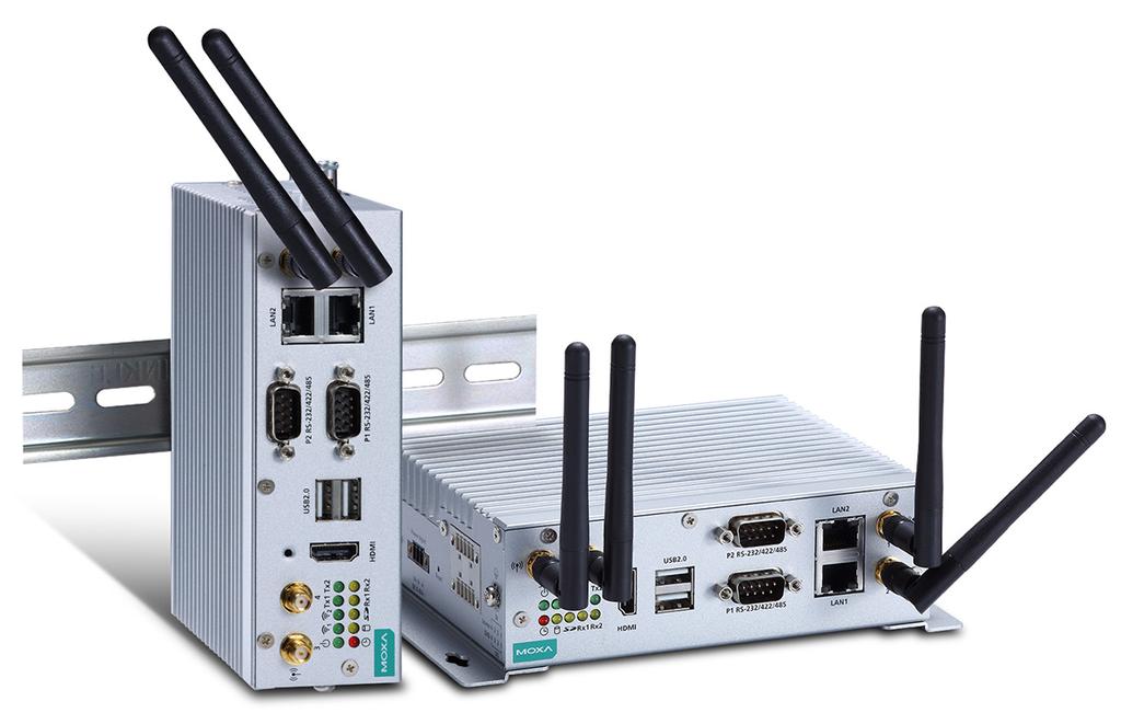 Compact/Fanless Computers V2201 Series Fanless, ultra-compact x86 IIoT embedded computer and gateway Intel Atom E3800 series processor with three performance options Dual mini-pcie sockets for