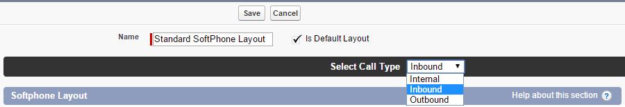 Under the dropdown menu for Select Call Type, choose