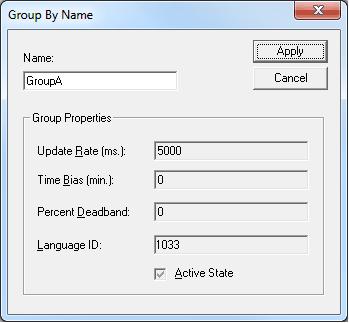 16 Note: To request group properties by name, enter the name of the group and then press Apply.