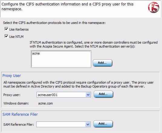 Deploying the ARX with VMware ESX Servers for Shared Content Access Figure 4.8 CIFS Authentication settings 7. Review the summary, and click the Finish button. The namespace is created.