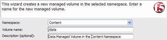 Figure 4.9 Creating a Volume 6. From the Metadata file server protocol list, select an appropriate protocol. In our example, we select NFSv3-UDP. 7.