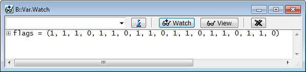 Watch window opens, displaying the selected HLL variable. 3. Alternative steps: - In the Var.