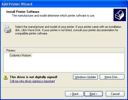 Setting Default Properties The default properties for the printer just installed can be set as follows: 1. Click the Start button, then select Settings-Printers to open the Printers folder. 2.