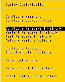 2 Configure Network Settings In this task, you will configure the esxi-3.vmeduc.com host network settings. 1. When the esxi-3.vmeduc.com host is booted, you will be presented with the console screen.