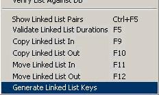Manually generate the LinkKeys If your station s traffic system does not generate the Linking keys when the schedules are created, we must manually generate the LinkKeys for the Master and Linked
