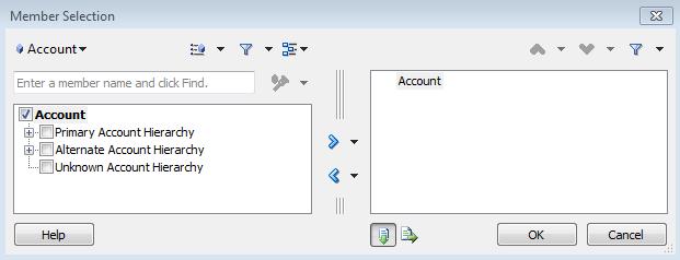 Account Options in Smart View Primary Account Hierarchy - Allows users to access the CalPlanning Account Hierarchy Alternate Account Hierarchy - Allows users to