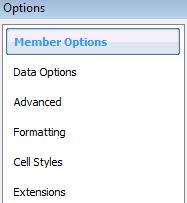 The Options menu in Smart View allows you to set