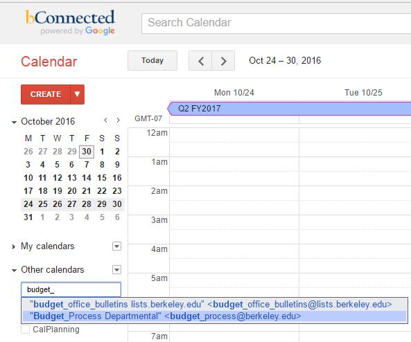 Budget Process Calendar on bconnected Follow these steps to display the Budget Process calendar within your bconnected calendar 1.