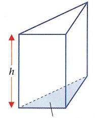 Volume of the prism = area of base x height Area of base = 1/2 x AB x BC = 1/2 x x (x + 3) So the Volume = 1/2 x(x + 3) x 8
