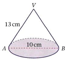 The area of the base is 4 x 9 = 36 cm 2 so, volume of pyramid = 1/3 x area of base x vertical height = 1/3 x 36 x 15 = 180 cm 3 Example - The