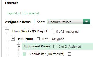 3.0.0 CoolMasterNet / CooLinkNet Integration with a HomeWorks QS System (continued) 3.2 