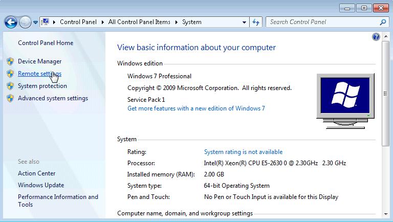 Lab - Remote Desktop in Windows 7 and Vista Introduction In this lab, you will remotely connect to another Windows 7 or Vista computer.