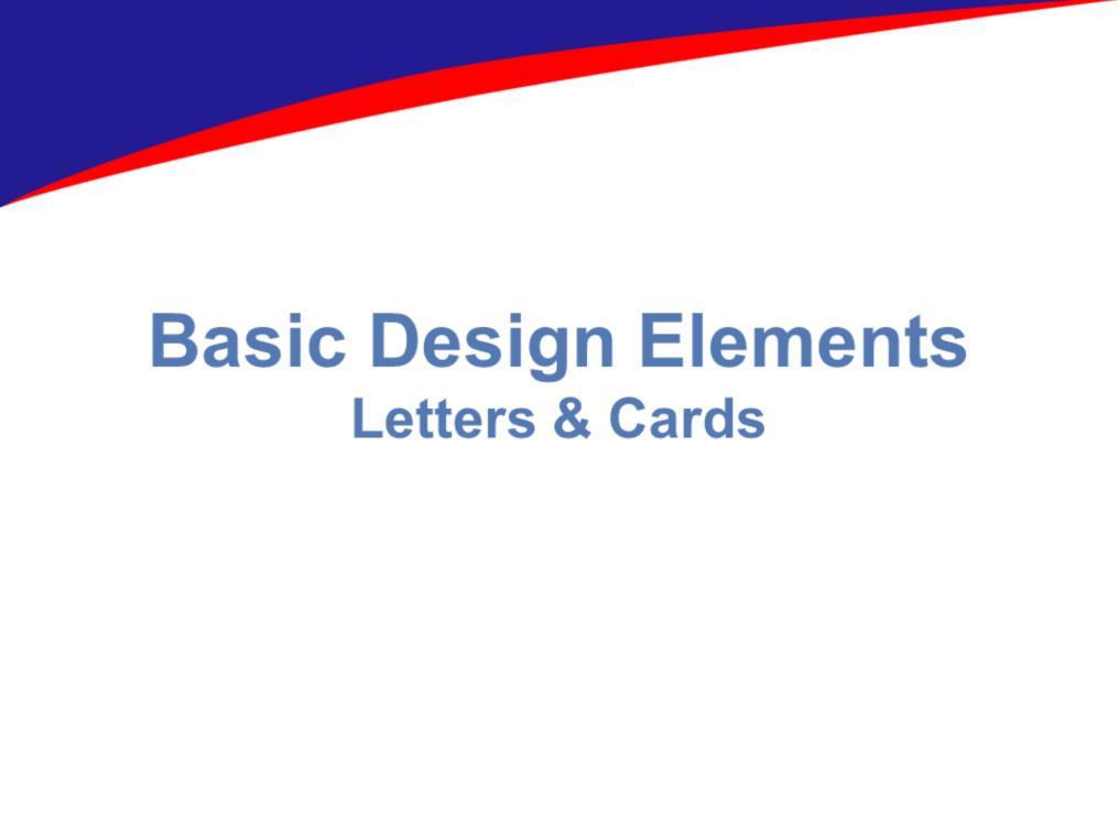 Welcome to the Basic Design Elements