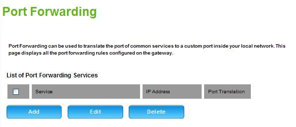 Advanced Port Forwarding Port Forwarding can be used to translate the common service port to a custom port inside your local network such as web or FTP.