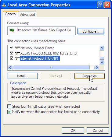 4.2 Connected-PC IP Address Configuration Appropriate IP address settings are required to communicate with the DWR-966. The following instructions use Windows XP to demonstrate the IP setup steps. 1.