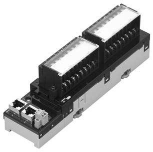 Digital I/O Terminal -tier Terminal Block Type GX-ID@/OD@/MD@ A common terminal is provided for each contact.