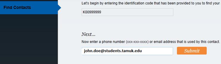4. Enter your University e mail address (eg. John.
