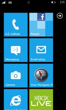 calls, SMS, IM, email, and feed updates from that person, right from that Tile. You can also customize your start screen layout. Rearranging the Start Screen Tiles 1.