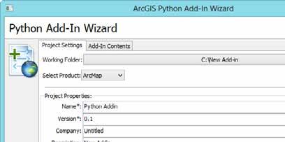 Python Add-In Wizard Add-ins are built using the Python Add-in wizard The wizard generates fully stubbed out add-in projects including the config.