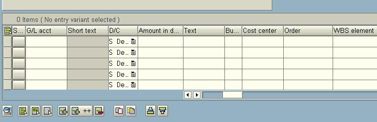 Line Item Icons Features You can sort line items, delete a line item and copy existing line items to reduce keystrokes using these icons drill down select lines insert row(s) copy lines & fields