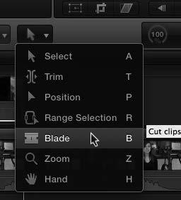 Editing in the Timeline There are several tools in FCP that allow you to make more advanced and detailed edits to your footage.