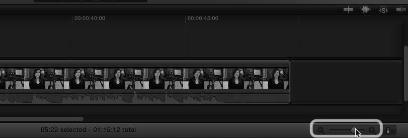 Using The FCP View Options You can change how your video clips show up in the timeline to best suit how and what